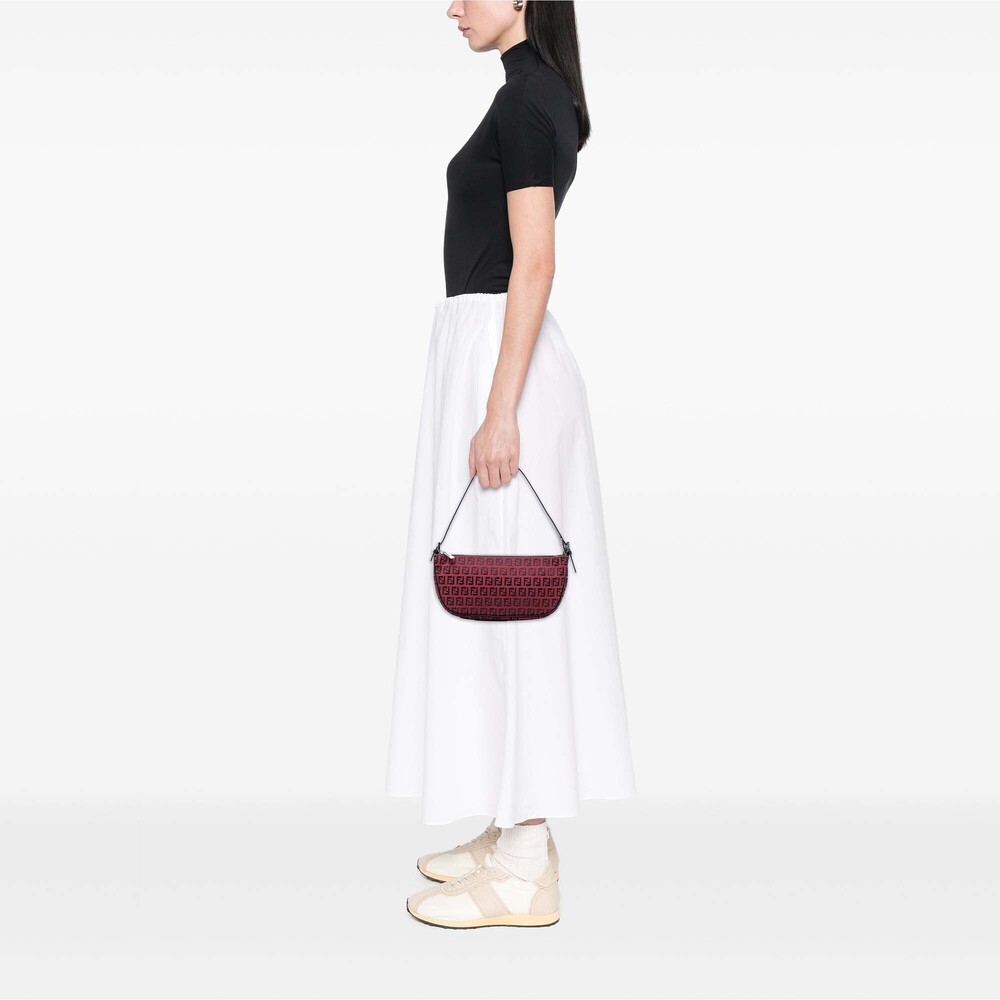 Pre-Loved Fendi Zucchino Canvas Pochette - Picture 6 of 6
